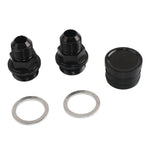 M28 ~ 10AN Adattatore di raccordo di sfiato del blocco posteriore nero per Honda Oil Catch Can B16 B18C, For Honda Oil Catch Can B16 B18C