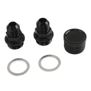 M28 ~ 10AN Adattatore di raccordo di sfiato del blocco posteriore nero per Honda Oil Catch Can B16 B18C, For Honda Oil Catch Can B16 B18C