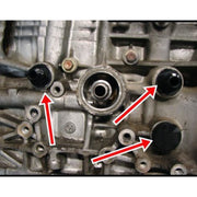 M28 ~ 10AN Adattatore di raccordo di sfiato del blocco posteriore nero per Honda Oil Catch Can B16 B18C, For Honda Oil Catch Can B16 B18C