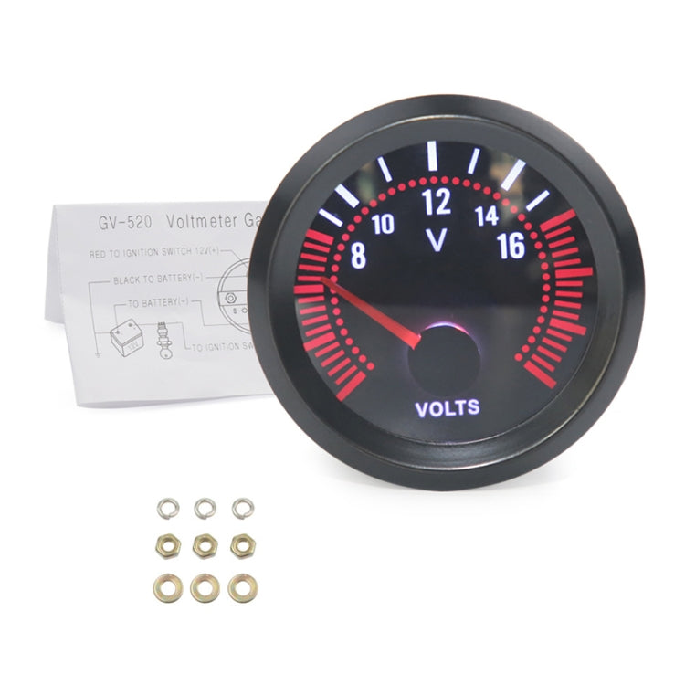 Voltmetro modificato per auto universale da 52 mm 12 V, Voltmeter
