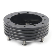 Mozzo per auto per kit adattatore per volante da 6 a 3 fori Bulloni distanziatori per volante, Adapter (Black), Adapter (Silver)