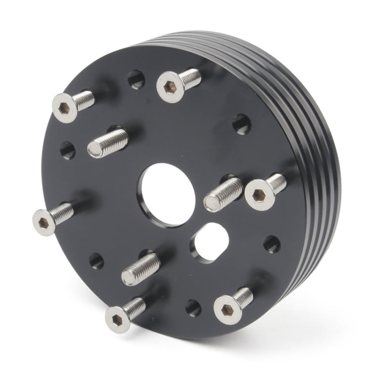 Mozzo per auto per kit adattatore per volante da 6 a 3 fori Bulloni distanziatori per volante, Adapter (Black), Adapter (Silver)