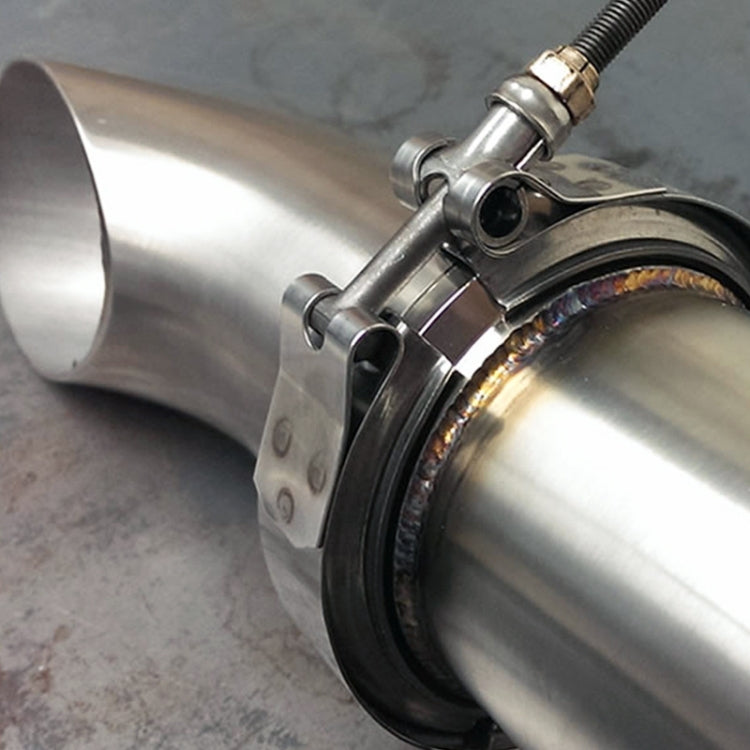 Morsetto per flangia in acciaio inossidabile 304 con morsetto a V per tubo di scarico turbo per auto da 2,5 pollici, 2.5 inch V-Band Clamp