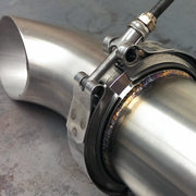 Morsetto per flangia in acciaio inossidabile 304 con morsetto a V per tubo di scarico turbo per auto da 2,5 pollici, 2.5 inch V-Band Clamp