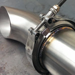 Morsetto per flangia in acciaio inossidabile 304 con morsetto a V per tubo di scarico turbo per auto da 3 pollici, 3 inch V-Band Clamp