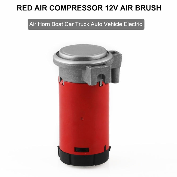 Compressore d'aria portatile da 12 V per veicoli per camion con clacson, 12V Red
