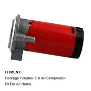 Compressore d'aria portatile da 12 V per veicoli per camion con clacson, 12V Red