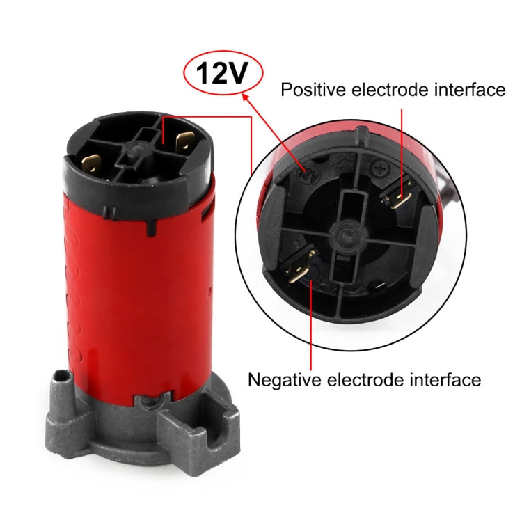 Compressore d'aria portatile da 12 V per veicoli per camion con clacson, 12V Red