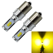 2 pz. Decodifica 1156/BA15S 72W Lampadine LED Luce per auto Indicatore di direzione automatica Luce di riserva, DC 12-24V, White, Yellow