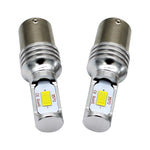 2 pz. Decodifica 1156/BA15S 72W Lampadine LED Luce per auto Indicatore di direzione automatica Luce di riserva, DC 12-24V, White, Yellow