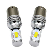 2 pz. Decodifica 1156/BA15S 72W Lampadine LED Luce per auto Indicatore di direzione automatica Luce di riserva, DC 12-24V, White, Yellow