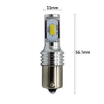 2 pz. Decodifica 1156/BA15S 72W Lampadine LED Luce per auto Indicatore di direzione automatica Luce di riserva, DC 12-24V, White, Yellow