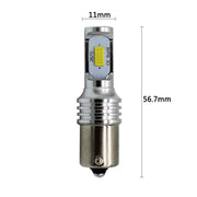 2 pz. Decodifica 1156/BA15S 72W Lampadine LED Luce per auto Indicatore di direzione automatica Luce di riserva, DC 12-24V, White, Yellow