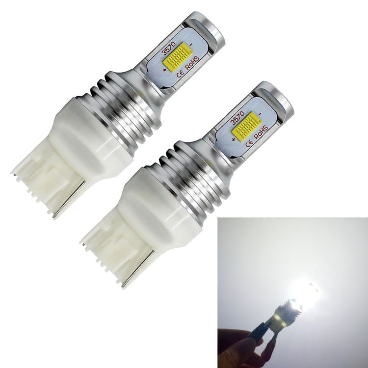 2 PZ T20/7440 72W 1000LM 6000-6500K Luce bianca brillante Auto Turn Backup Lampadine LED Luci di retromarcia, DC 12-24V, T20/7440 Backup Light, T20/7440