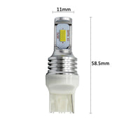 2 PZ T20/7440 72W 1000LM 6000-6500K Luce bianca brillante Auto Turn Backup Lampadine LED Luci di retromarcia, DC 12-24V, T20/7440 Backup Light, T20/7440