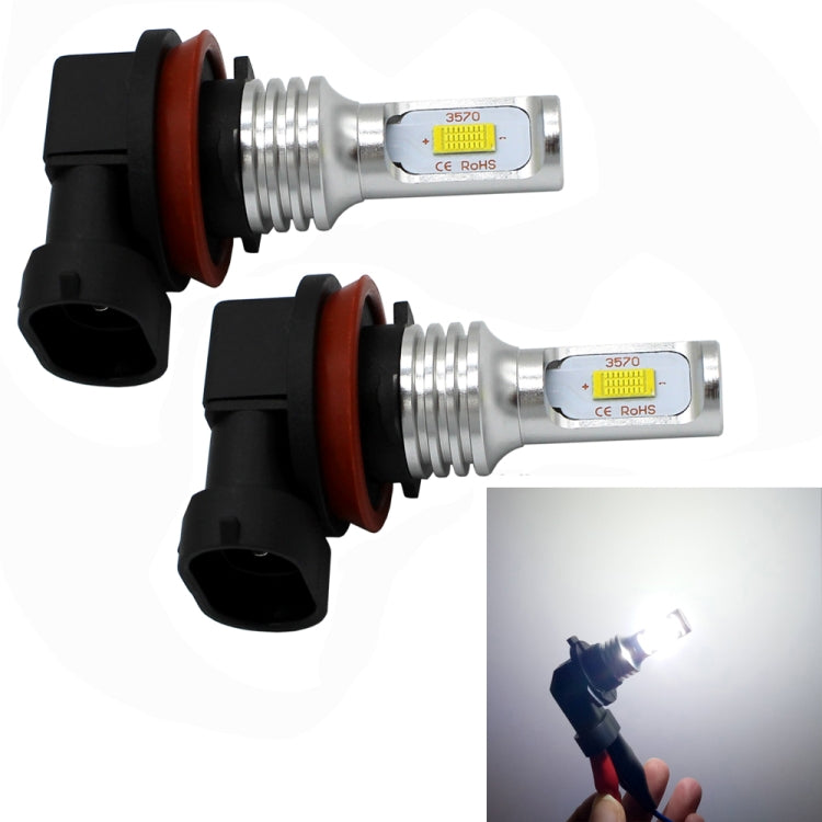 2 PZ H8/H11 72W 1000LM 6000-6500K Lampadine LED fendinebbia per auto a luce bianca super luminosa, DC 12-24V, H8/H9/H10/H11, H8/H11