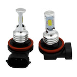 2 PZ H8/H11 72W 1000LM 6000-6500K Lampadine LED fendinebbia per auto a luce bianca super luminosa, DC 12-24V, H8/H9/H10/H11, H8/H11