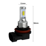 2 PZ H8/H11 72W 1000LM 6000-6500K Lampadine LED fendinebbia per auto a luce bianca super luminosa, DC 12-24V, H8/H9/H10/H11, H8/H11