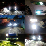 2 PZ H8/H11 72W 1000LM 6000-6500K Lampadine LED fendinebbia per auto a luce bianca super luminosa, DC 12-24V, H8/H9/H10/H11, H8/H11