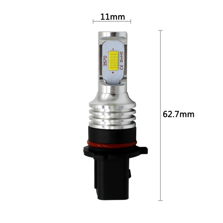 2 PZ P13w 72W 1000LM 6000-6500K Lampadine LED fendinebbia per auto a luce bianca super luminosa, DC 12-24V, P13, P13/PSX26W