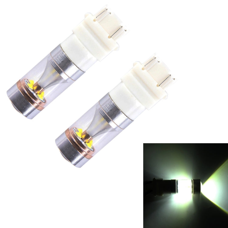 2 PZ T25/3157 Doppio Filo 2300 LM 6000K 30W Luce Bianca 6 LED CREE Canbus Lampadina Freno per Auto, DC 12V, T25