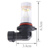 2 PZ 9005 30W 350 LM 6000K Luce bianca CREE 6 LED Lampadina fendinebbia per auto, DC 12V, 9005