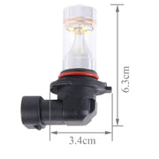 2 PZ 9006 350 LM 6000K 30W Luce bianca CREE 6 LED Lampadina fendinebbia per auto, DC 12V, 9006