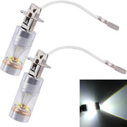 2 PZ H3 30W 350 LM 6000K Lampadina fendinebbia per auto CREE 6 LED a luce bianca, DC 12V, H3