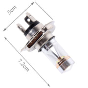 2 PZ H4 350 LM 6000K 30W Luce bianca CREE 6 LED Lampadina fendinebbia per auto, DC 12V, H4