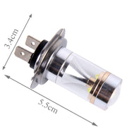 2 PZ H7 30W 350 LM 6000K Lampadina fendinebbia per auto CREE 6 LED a luce bianca, DC 12V, H7