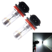 2 PZ H8/H11 30W 350 LM 6000K Luce bianca CREE 6 LED Lampadina fendinebbia per auto, DC 12V, H8/H11