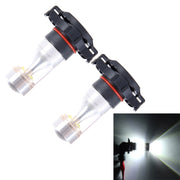 2 PZ H16 30W 350LM 6000K Lampadina fendinebbia per auto CREE 6 LED a luce bianca, DC 12V, H16