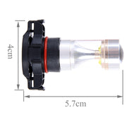 2 PZ H16 30W 350LM 6000K Lampadina fendinebbia per auto CREE 6 LED a luce bianca, DC 12V, H16