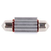 2 pezzi DC 12V 3W 36MM bicuspide luci per portiera auto luce di registro luce cruscotto luci per porte a cupola lampada da lettura a LED con 16 LED SMD 3014 luci bianche, 36MM