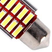 2 pezzi DC 12V 3W 36MM bicuspide luci per portiera auto luce di registro luce cruscotto luci per porte a cupola lampada da lettura a LED con 16 LED SMD 3014 luci bianche, 36MM