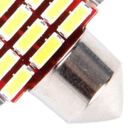 2 PZ DC 12V 3W 31MM Bicuspide Lampade per portiere auto Luce di registrazione per cruscotto Luci per porte a cupola Lampada da lettura a LED con 18 LED SMD 3014 Luci bianche, 31MM