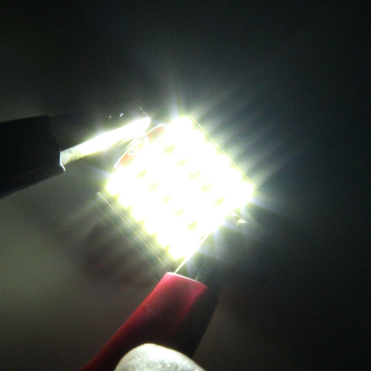 2 PZ DC 12V 3W 31MM Bicuspide Lampade per portiere auto Luce di registrazione per cruscotto Luci per porte a cupola Lampada da lettura a LED con 18 LED SMD 3014 Luci bianche, 31MM