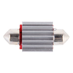 2 PZ DC 12V 6W 36MM Bicuspide Lampade per portiere auto Luce di registrazione per cruscotto Luci per porte a cupola Lampada da lettura a LED con 27 LED SMD 3014 Luci bianche, 36MM