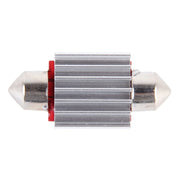 2 PZ DC 12V 6W 36MM Bicuspide Lampade per portiere auto Luce di registrazione per cruscotto Luci per porte a cupola Lampada da lettura a LED con 27 LED SMD 3014 Luci bianche, 36MM
