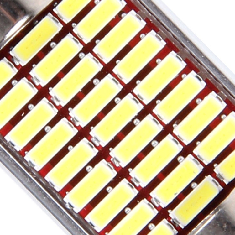 2 PZ DC 12V 6W 36MM Bicuspide Lampade per portiere auto Luce di registrazione per cruscotto Luci per porte a cupola Lampada da lettura a LED con 27 LED SMD 3014 Luci bianche, 36MM