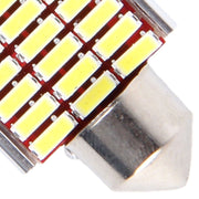 2 PZ DC 12V 6W 36MM Bicuspide Lampade per portiere auto Luce di registrazione per cruscotto Luci per porte a cupola Lampada da lettura a LED con 27 LED SMD 3014 Luci bianche, 36MM