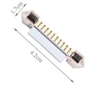 2 PZ DC 12V 6W 41MM Bicuspide Lampade per portiere auto Luce di registrazione per cruscotto Luci per porte a cupola Lampada da lettura a LED con 33 LED SMD 3014 Luci bianche, 41MM