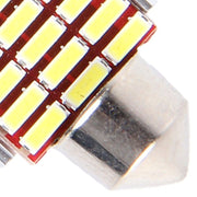2 PZ DC 12V 6W 41MM Bicuspide Lampade per portiere auto Luce di registrazione per cruscotto Luci per porte a cupola Lampada da lettura a LED con 33 LED SMD 3014 Luci bianche, 41MM