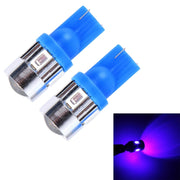 2 luci di ingombro a luce blu T10 3W 6 LED SMD 5630. DC 12V., 5630-6SMD