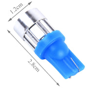 2 luci di ingombro a luce blu T10 3W 6 LED SMD 5630. DC 12V., 5630-6SMD