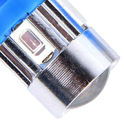 2 luci di ingombro a luce blu T10 3W 6 LED SMD 5630. DC 12V., 5630-6SMD