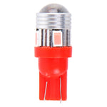 2 PZ T10 3W 6 LED SMD 5630 Luce d'ingombro a luce rosa. DC 12V., 6 LED SMD 5630