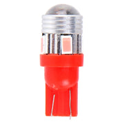2 PZ T10 3W 6 LED SMD 5630 Luce d'ingombro a luce rosa. DC 12V., 6 LED SMD 5630