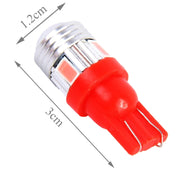 2 PZ T10 3W 6 LED SMD 5630 Luce d'ingombro a luce rosa. DC 12V., 6 LED SMD 5630
