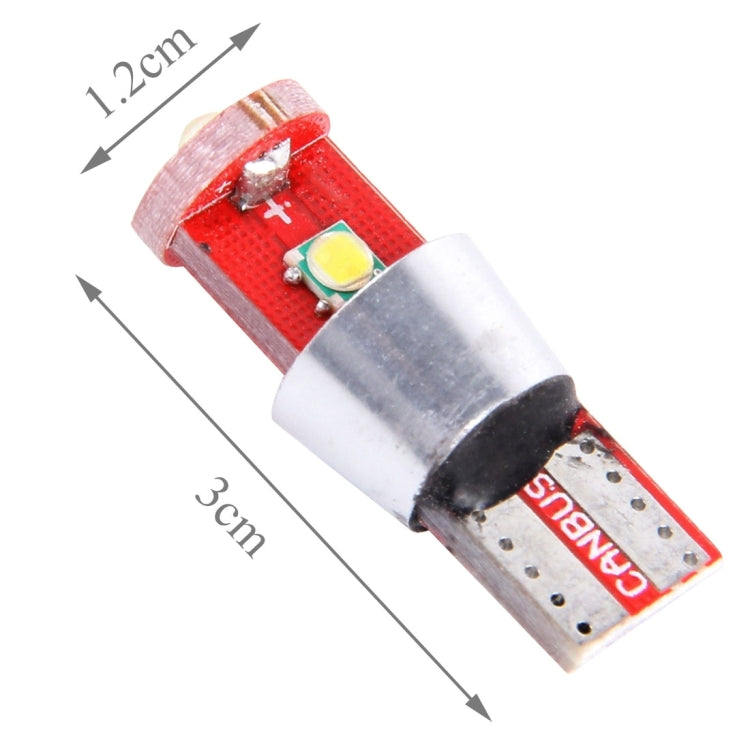 2 PZ T10 800 LM 6000K 10W CREE 3 LED Luce d'ingombro a luce bianca.DC 12V., 2 PCS T10 800 LM